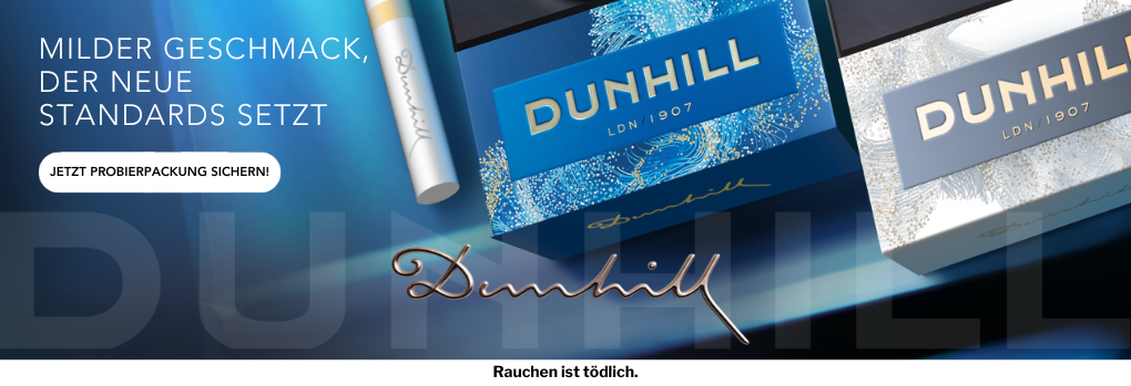 Dunhillbanner für Gratis Dunhill Zigaretten