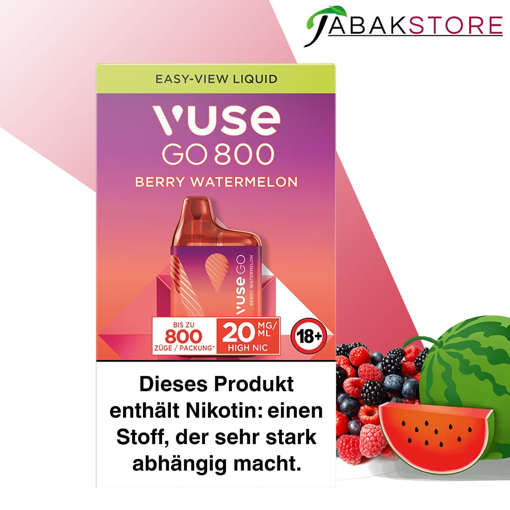 Vuse GO Box – Berry Watermelon – 20mg/ml