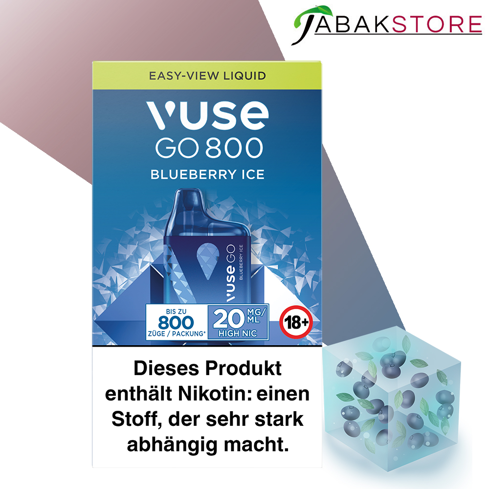 Vuse GO Box – Blueberry Ice – 20mg/ml