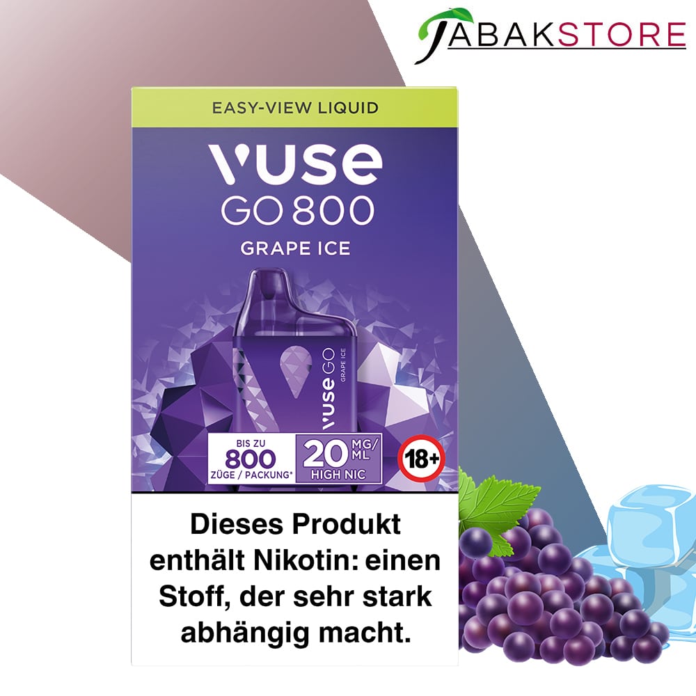 Vuse GO Box – Grape Ice – 20mg/ml