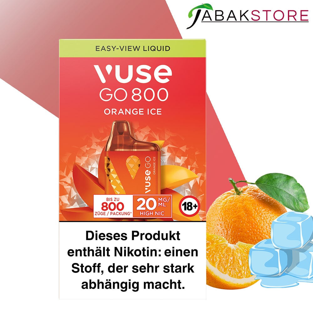 Vuse GO Box – Orange Ice – 20mg/ml