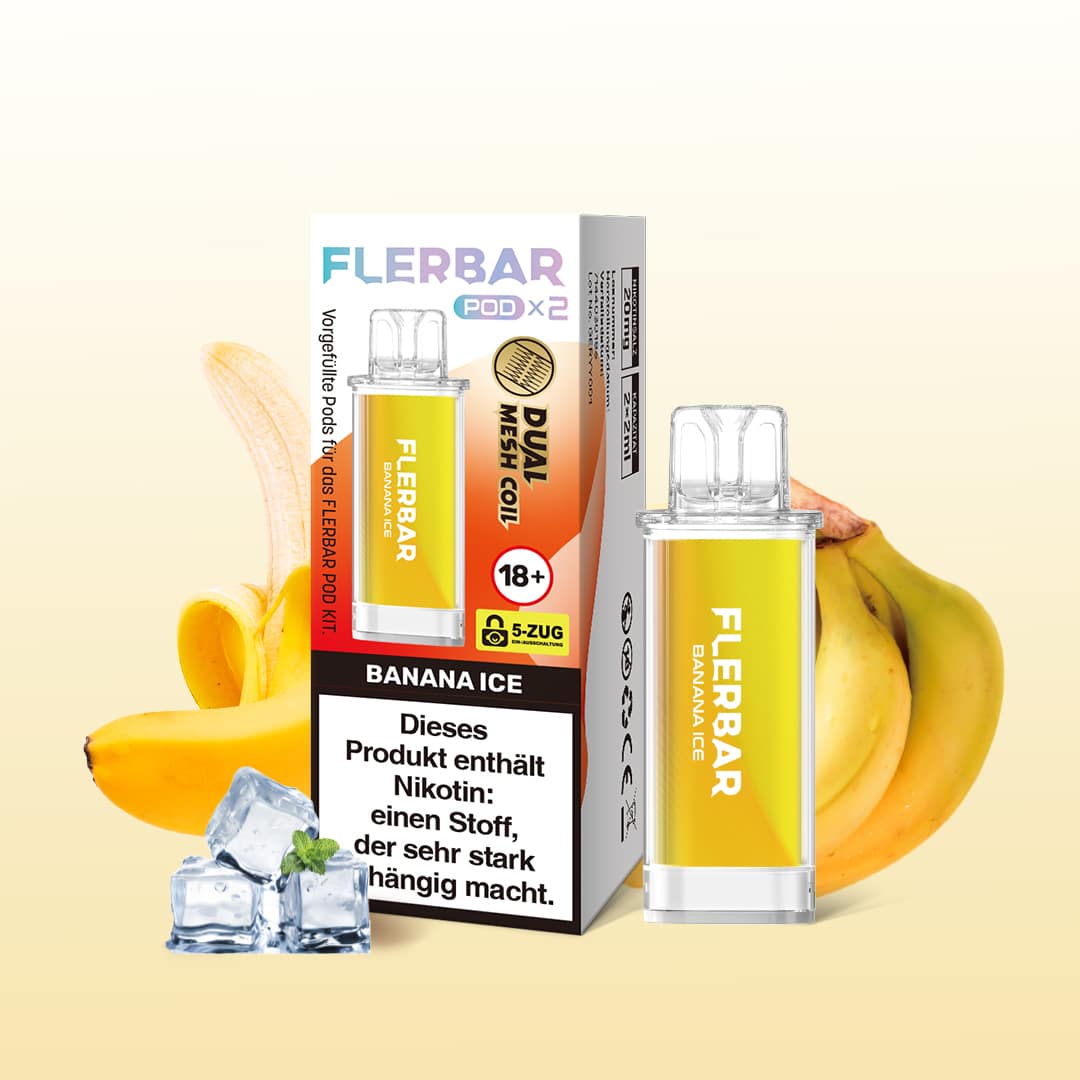 Flerbar | Banana Ice | Liquid Pod | 20mg | 2er Pack