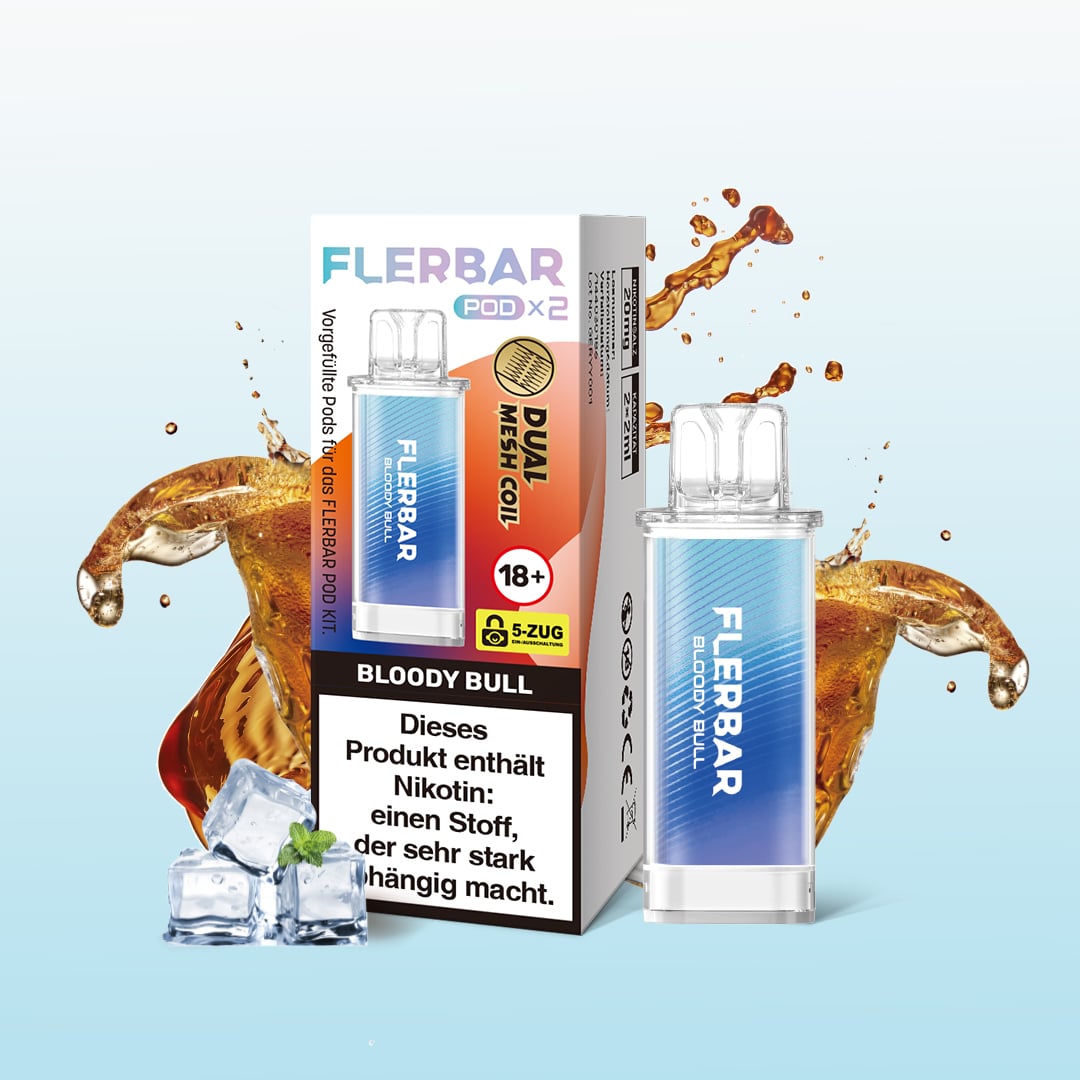 Flerbar | Bloody Bull | Liquid Pod | 20mg | 2er Pack