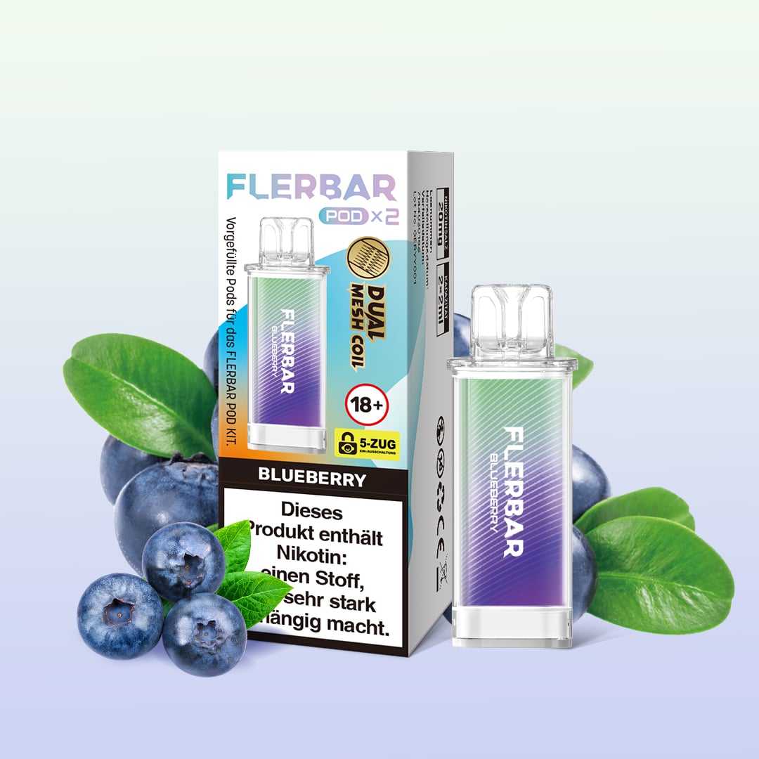 Flerbar | Blueberry | Liquid Pod | 20mg | 2er Pack
