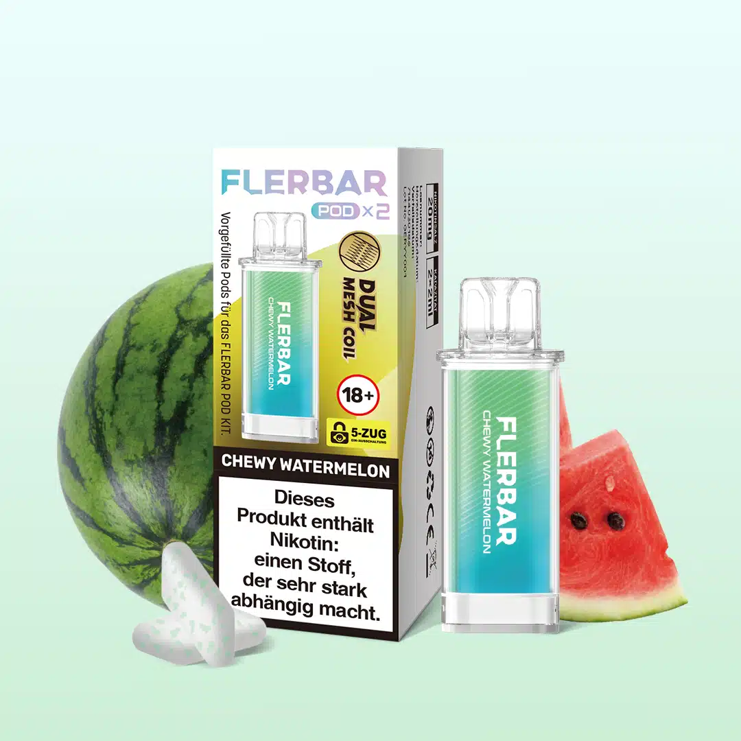 Flerbar | Chewy Watermelon | Liquid Pod | 20mg | 2er Pack