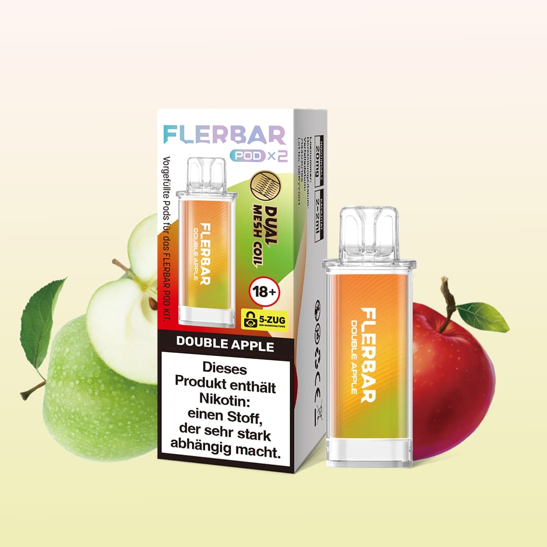 Flerbar | Double Apple | Liquid Pod | 20mg | 2er Pack