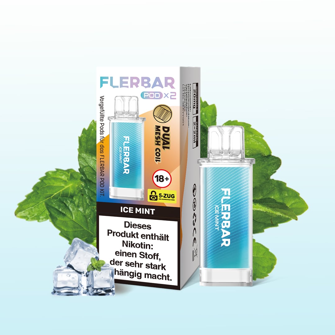 Flerbar | Ice Mint | Liquid Pod | 20mg | 2er Pack