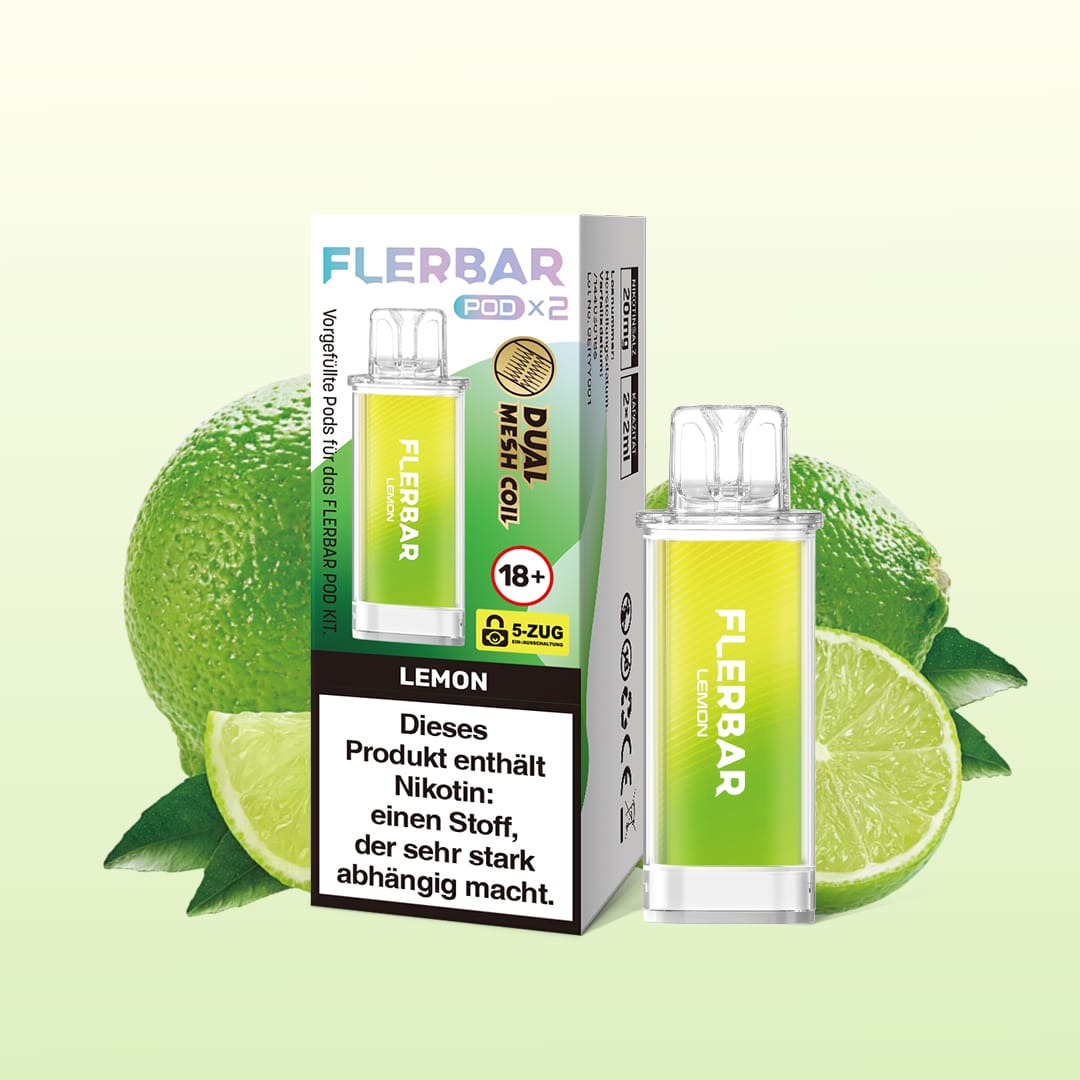 Flerbar | Lemon | Liquid Pod | 20mg | 2er Pack