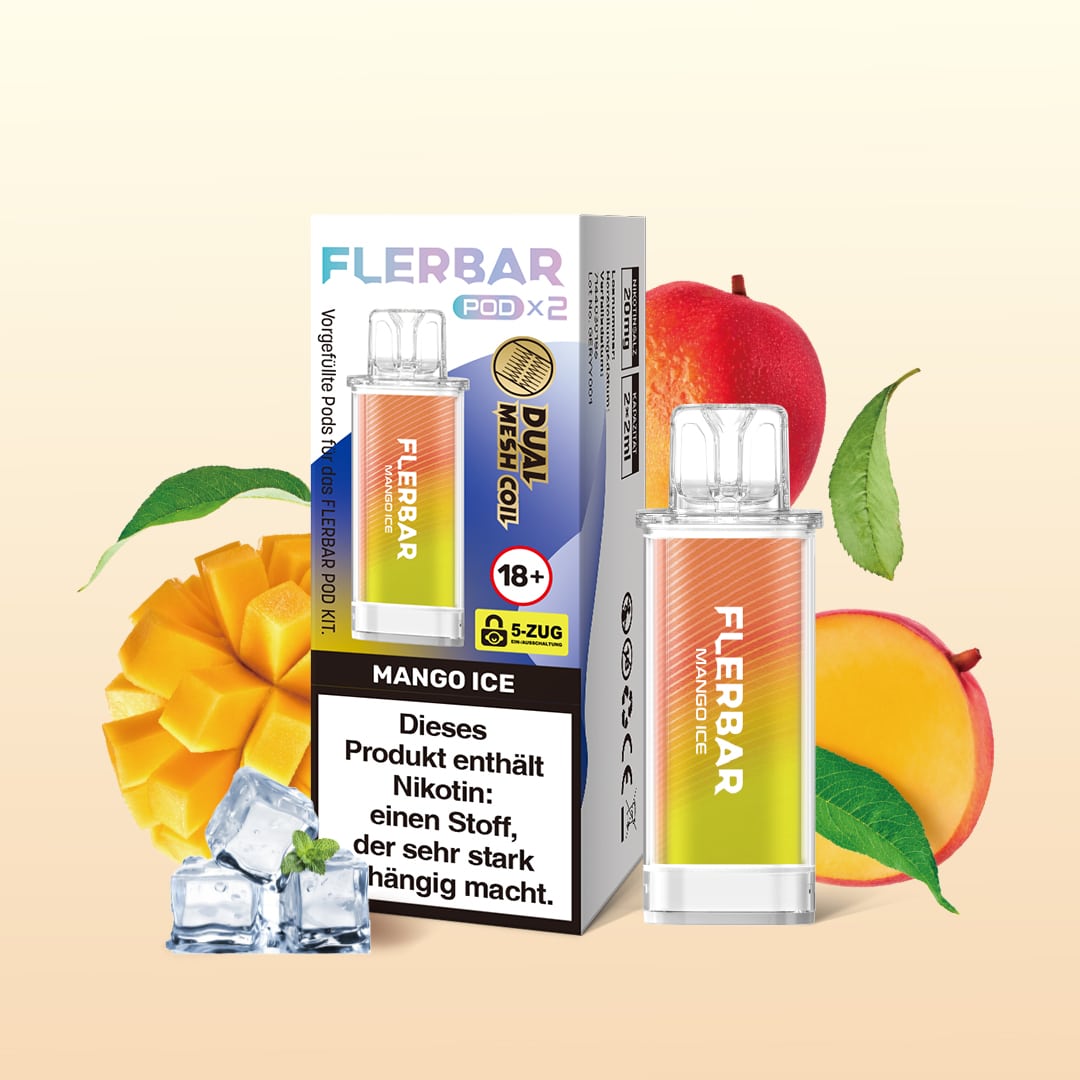 Flerbar | Mango Ice | Liquid Pod | 20mg | 2er Pack