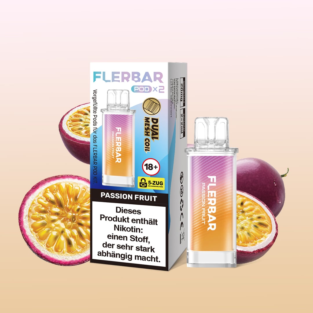 Flerbar | Passion Fruit | Liquid Pod | 20mg | 2er Pack