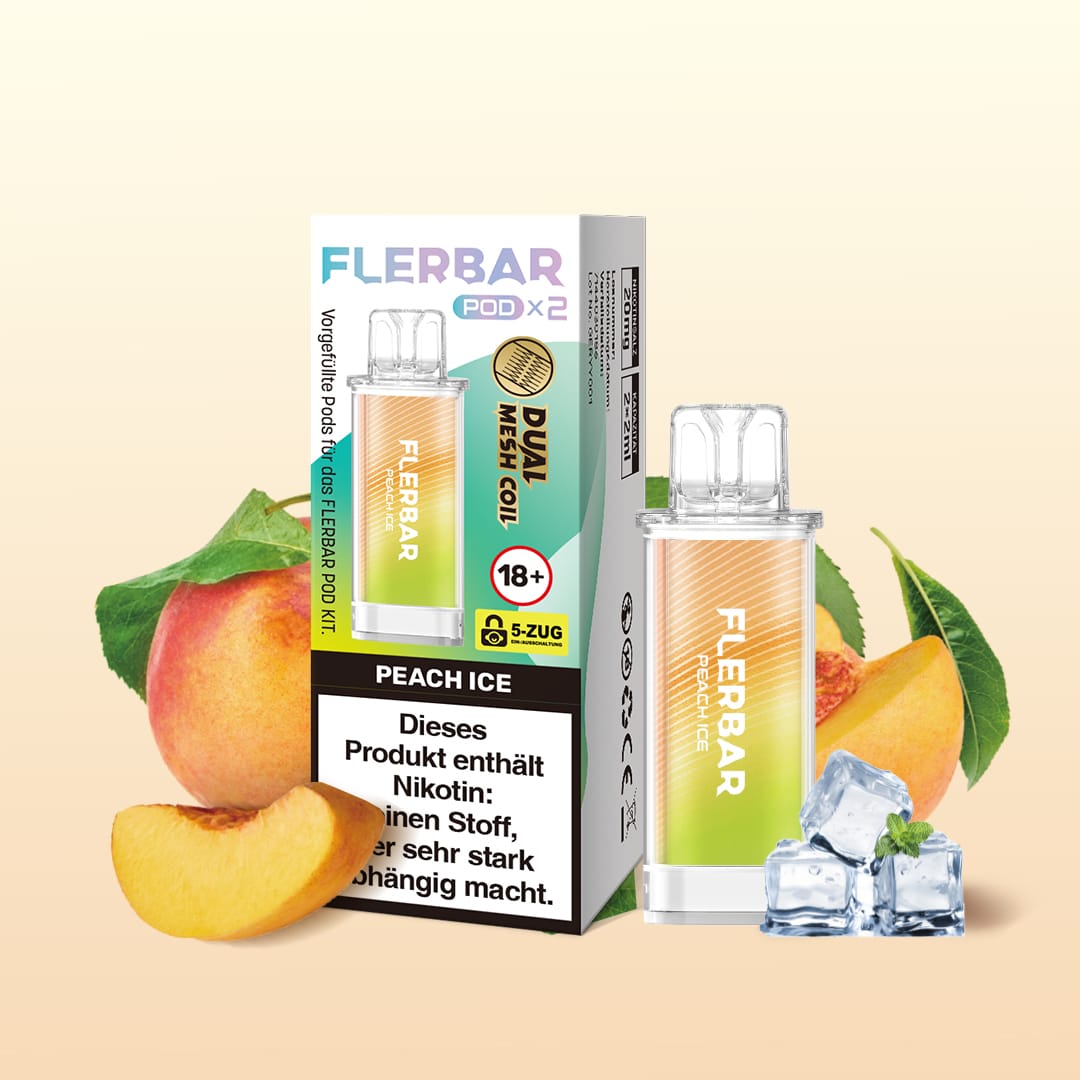 Flerbar | Peach Ice | Liquid Pod | 20mg | 2er Pack
