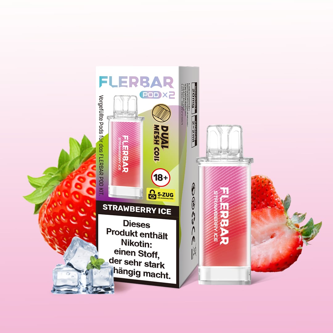 Flerbar | Strawberry Ice | Liquid Pod | 20mg | 2er Pack