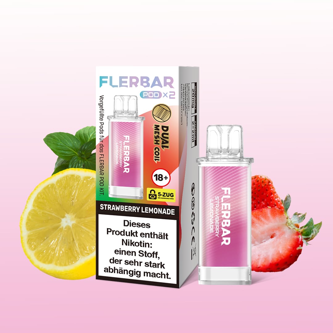 Flerbar | Strawberry Lemonade | Liquid Pod | 20mg | 2er Pack