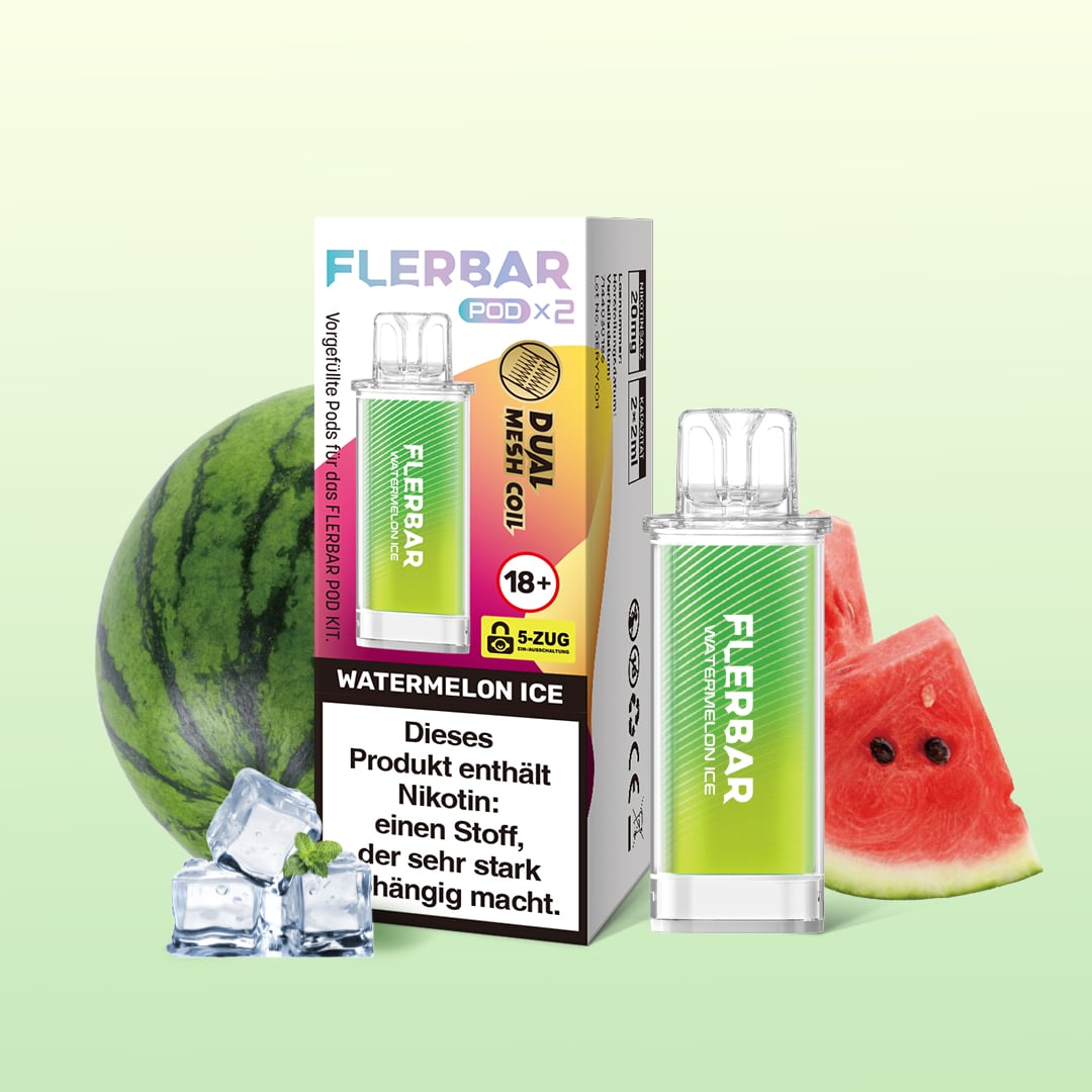 Flerbar | Watermelon Ice | Liquid Pod | 20mg | 2er Pack