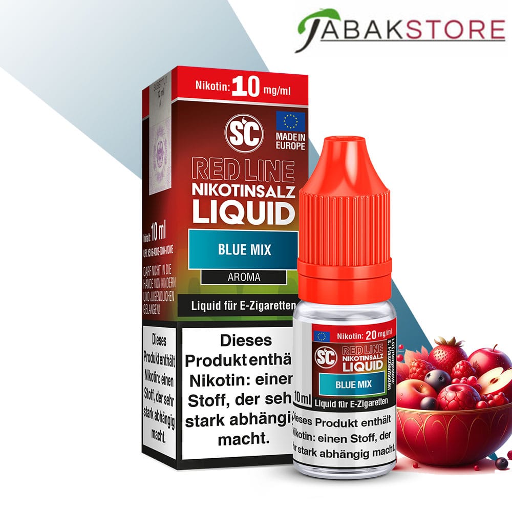 SC – Red Line – Blue Mix – Nikotinsalz Liquid 10ml Liquid 10 mg/ml