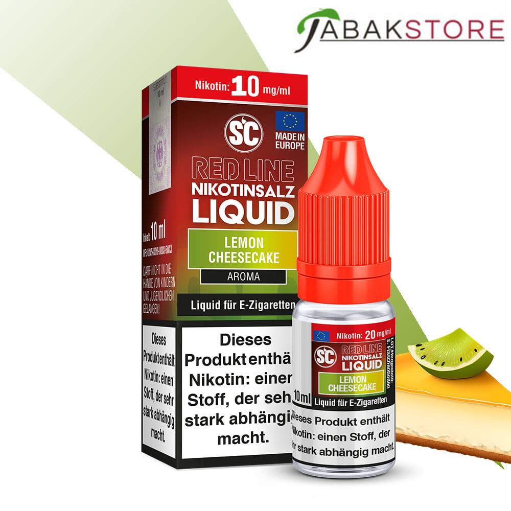 SC – Red Line – Lemon Cheesecake- Nikotinsalz Liquid 10ml Liquid 10 mg/ml