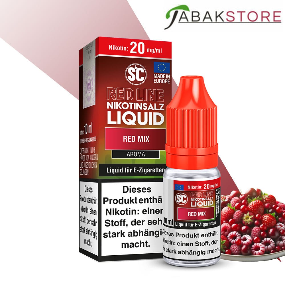 SC – Red Line – Red Mix – Nikotinsalz Liquid 10ml Liquid 20 mg/ml