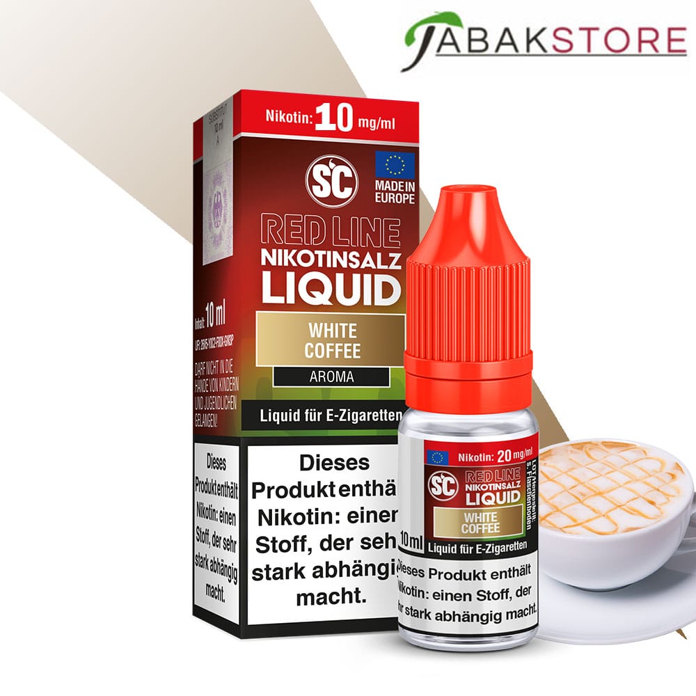 SC – Red Line – White Coffee – Nikotinsalz Liquid 10ml Liquid 10 mg/ml