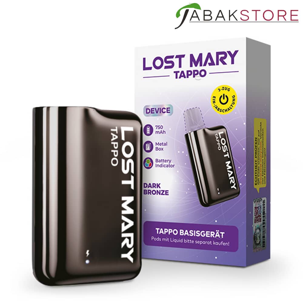 Lost Mary Tappo | Pod Kit | Akkuträger | Dark Bronze