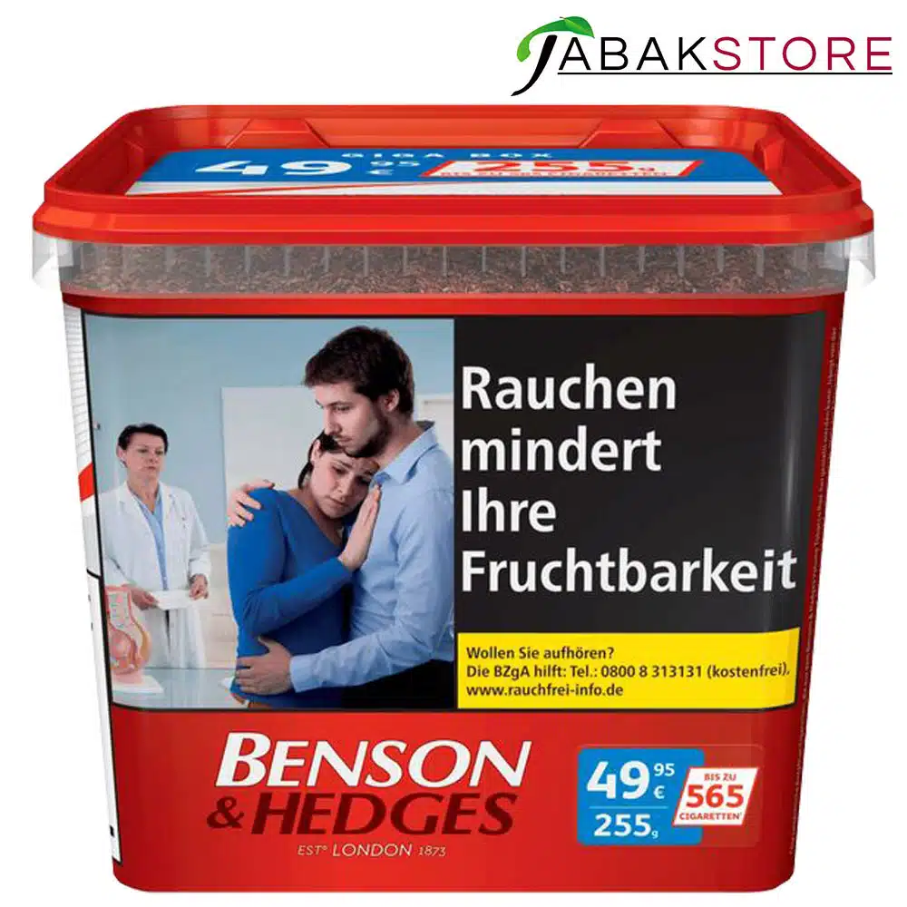 Benson & Hedges | Volumentabak | 255g | Eimer | 49,95€