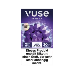 Vuse ePod Caps Grape Ice Frontansicht 20mg