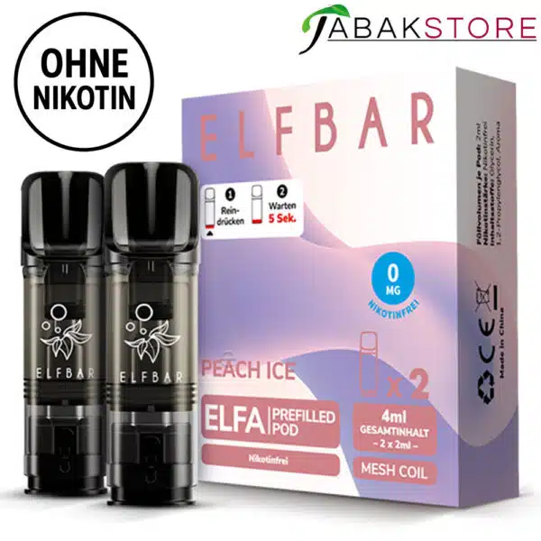 Elfa-Pods-Peach-Ice-2er-Pack-0mg-Ohne-Nikotin