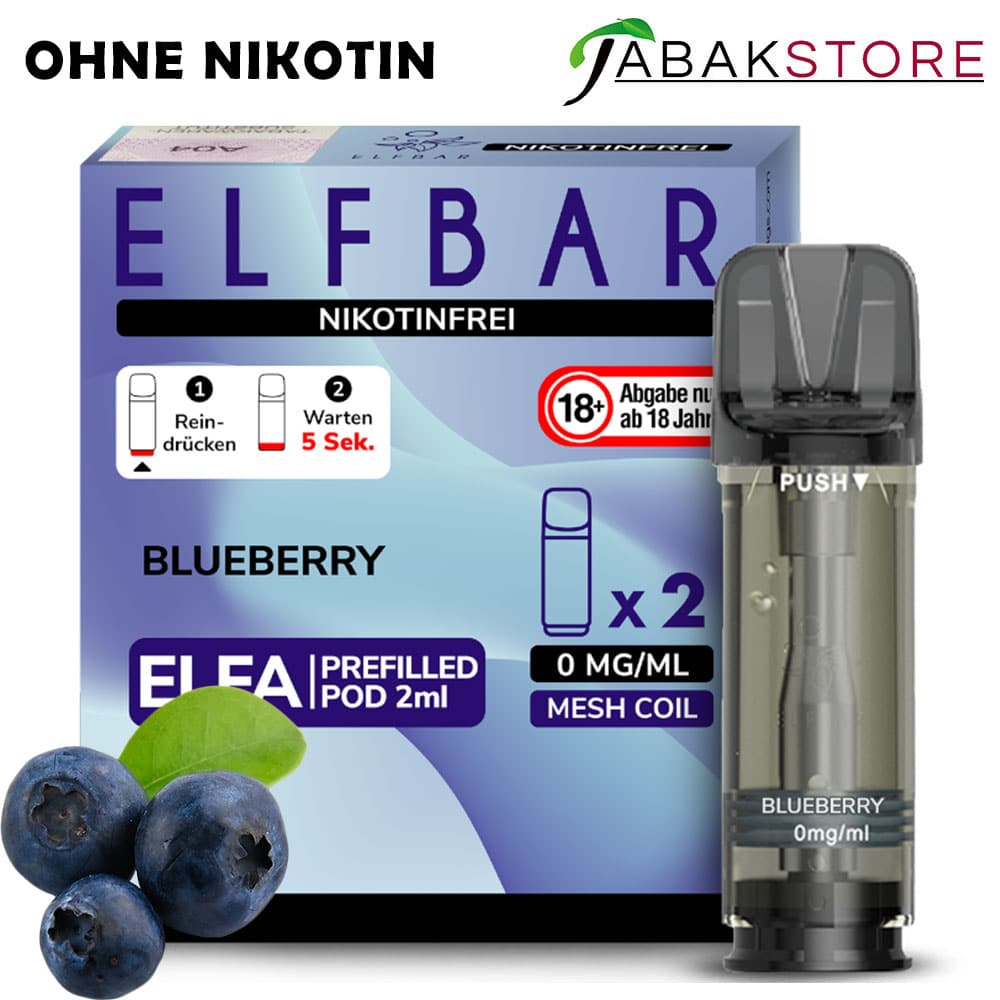 ELFA | Blueberry | Liquid Pod | OHNE NIKOTIN | 2er Pack