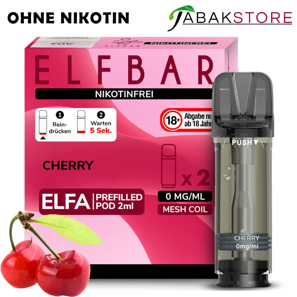 ELFA | Cherry | Liquid Pod | OHNE NIKOTIN | 2er Pack