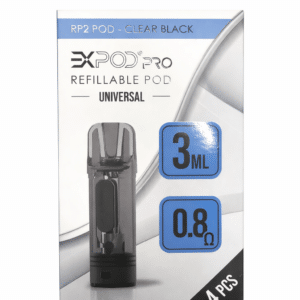 ExPod Pro Leer Pod | 4er Pack | 0,8 Ohm | Elfa System Kompatibel | 3ml