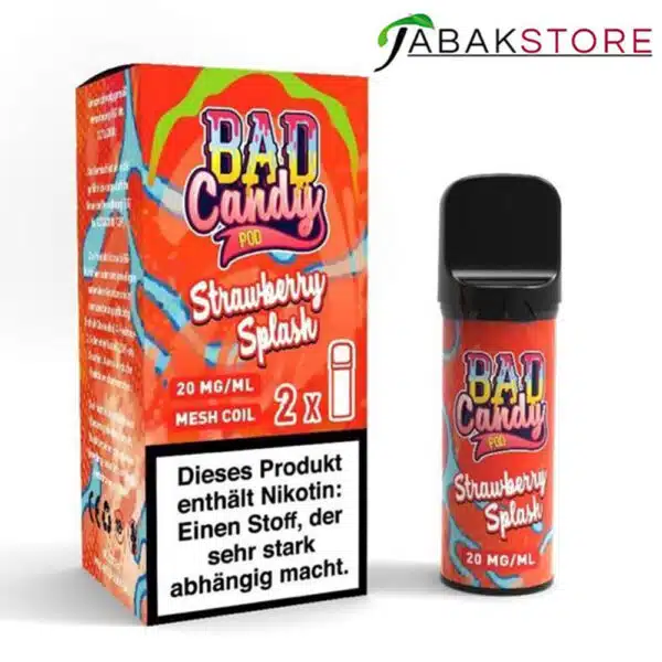 Bad-Candy-Strawberry-Splash-Pods 20mg