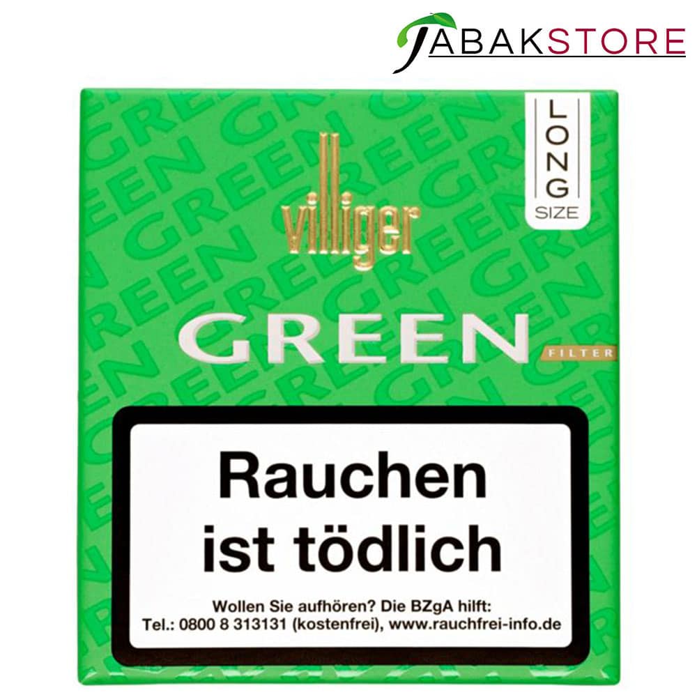 Villiger GREEN Filter | Long Size Zigarillos | 7,50€