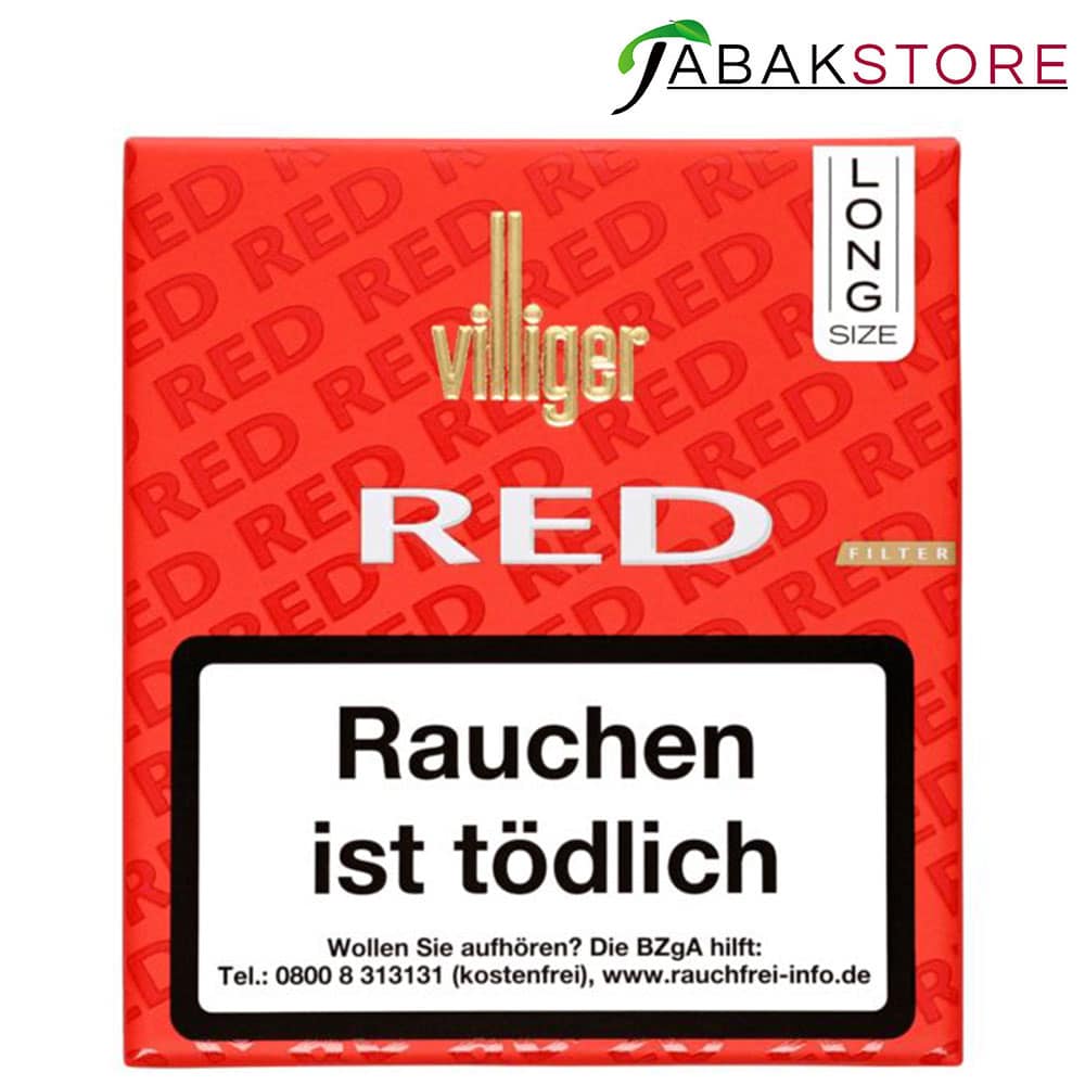 Villiger RED Filter | Long Size Zigarillos | 7,50€