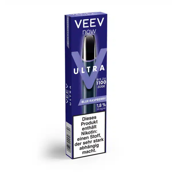 VEEV Now Ultra Blue Raspberry 20mg seiten view