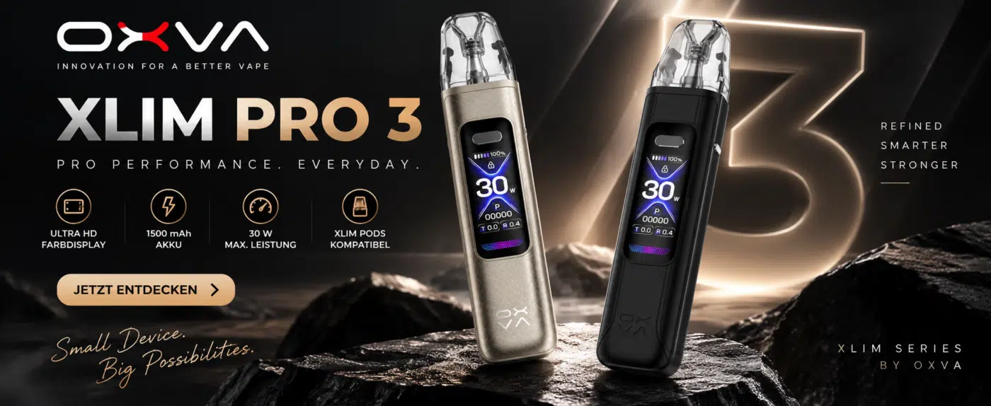 OXVA Xlim Pro 3 Banner