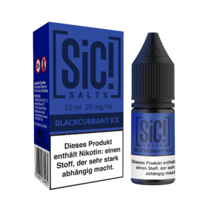 SiC Salt Liquid Blackcurrant Ice mit Box und Flasche