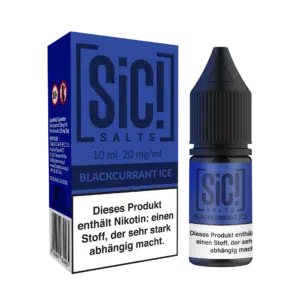 SiC Salt Liquid Blackcurrant Ice mit Box und Flasche