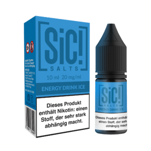 SiC Salt Liquid Energy Drink mit Box und Flasche