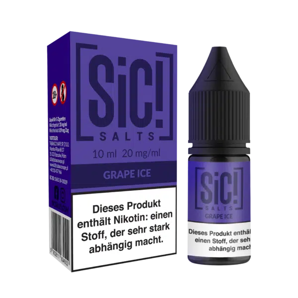 SiC Salt Liquid Grape Ice mit Box und Flasche