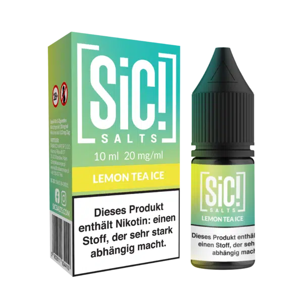 SiC Salt Liquid Lemon Tea Ice mit Box und Flasche