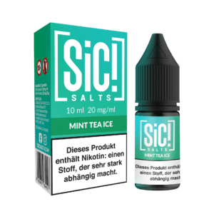 SiC Salt Liquid Mint Tea Ice mit Box und Flasche