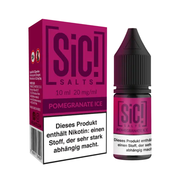 SiC Salt Liquid Pomegranate Ice mit Box und Flasche