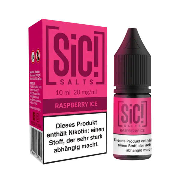 SiC Salt Liquid Raspberry Ice mit Box und Flasche