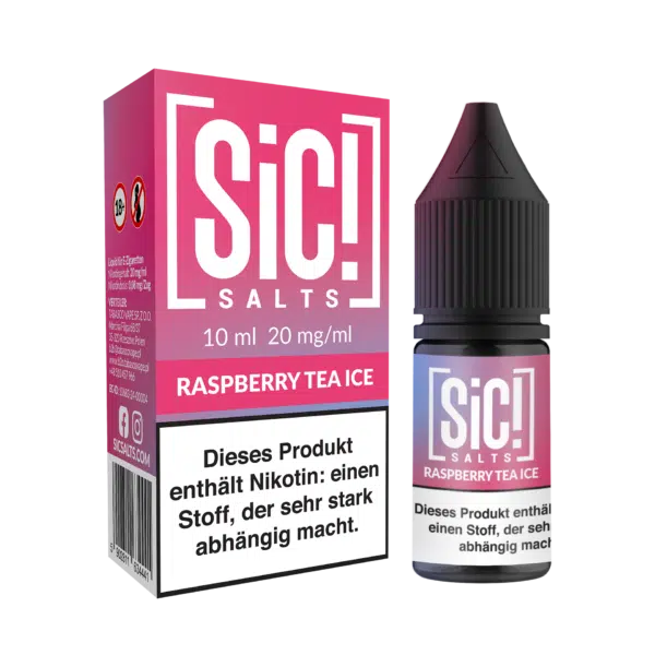 SiC Salt Liquid Raspberry Tea Ice mit Box und Flasche