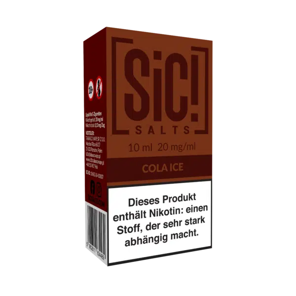 Sic! Salt Cola Ice 20mg 10ml Box