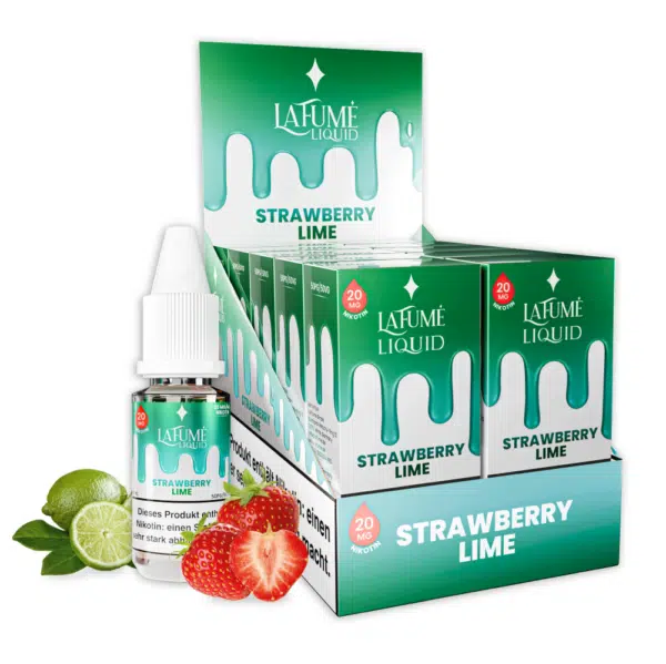 La Fume Liquid 10ml Strawberry Lime 20mg im Gebinde mit Flasche