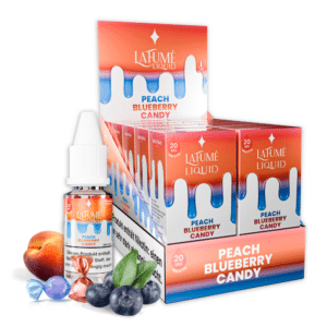 La Fume Liquid Peach Blueberry Candy 20mg in 10ml Liquid im Gebinde und Flasche