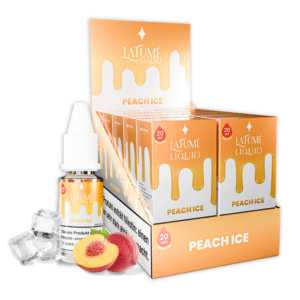 La Fume Liquid Peach Ice 20mg mit 10ml im Gebinde und Flasche