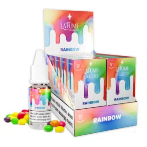 La Fume Liquid Rainbow 20mg 10ml im Gebinde und Flasche