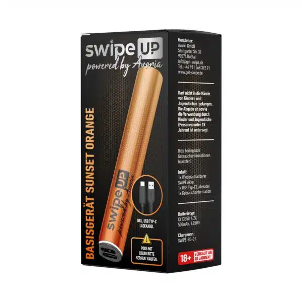 SWIPE UP - Sunset Orange