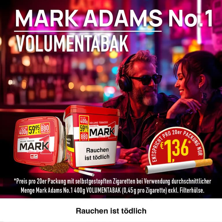 Mark 1 400g Tabak 59,95 Euro Banner